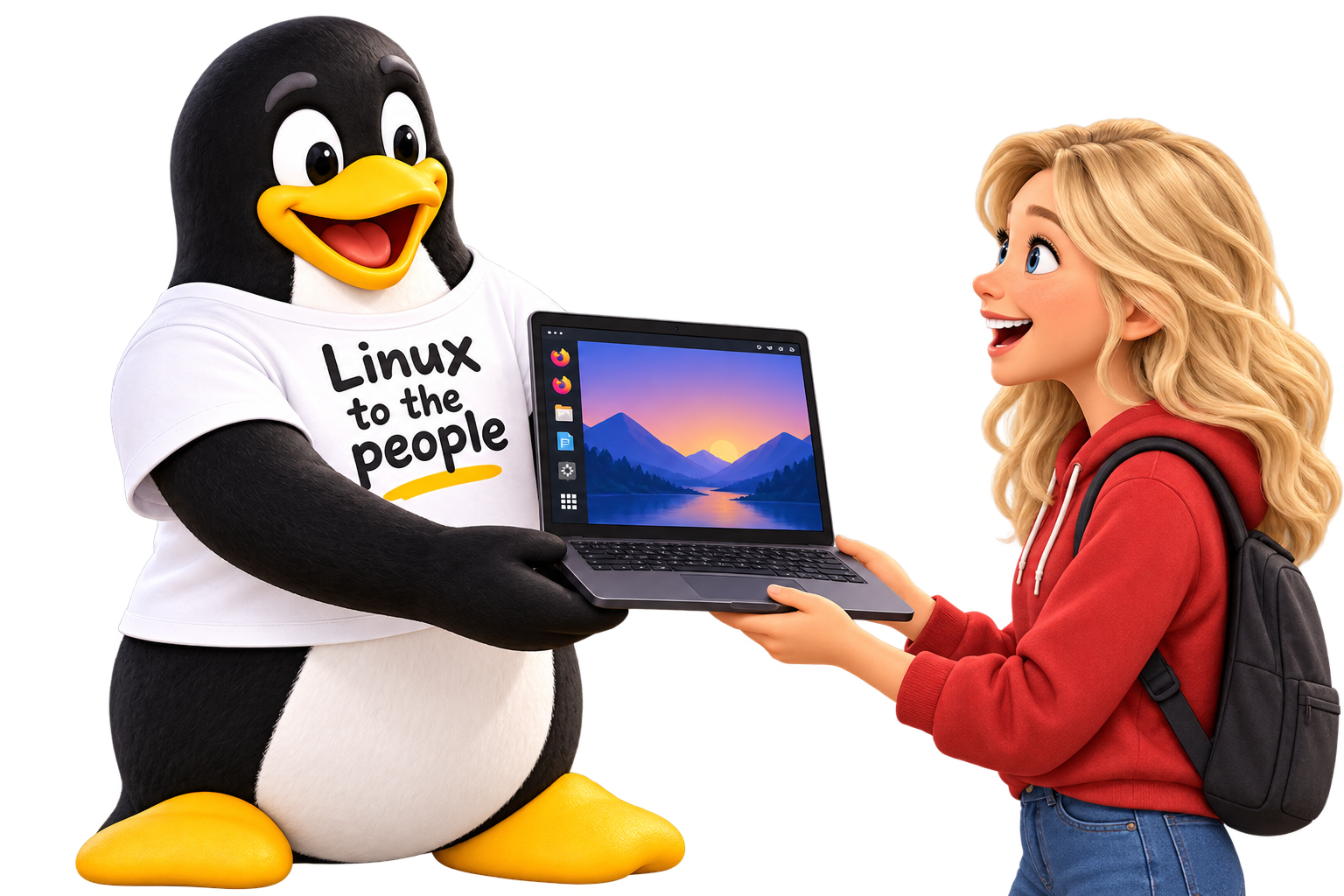 Linuxdatorer bortskänkes